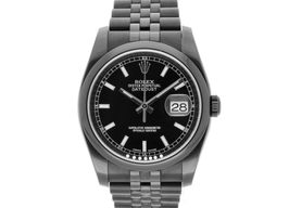 Rolex Datejust 36 116200 (Unknown (random serial)) - Black dial 36 mm Steel case