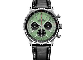Breitling Navitimer 1 B01 Chronograph AB0138241L1P1 (2025) - Groen wijzerplaat 43mm Staal