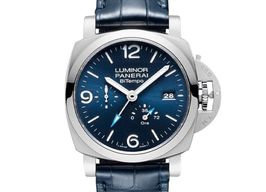 Panerai Luminor 1950 PAM01361 (2024) - Blauw wijzerplaat 44mm Staal