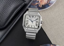 Cartier Santos WSSA0009 (Unknown (random serial)) - White dial 40 mm Steel case