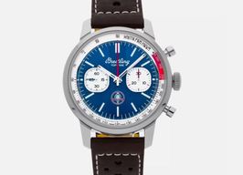 Breitling Top Time AB01763A1C1X1 (2025) - Blauw wijzerplaat 41mm Staal