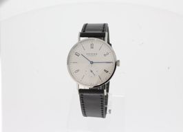 NOMOS Tangente 38 164 (2024) - Wit wijzerplaat 38mm Staal