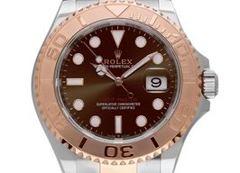 Rolex Yacht-Master 40 126621 (2020) - Brown dial 40 mm Gold/Steel case