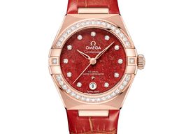 Omega Constellation 131.58.29.20.99.005 (2025) - Red dial 29 mm Rose Gold case