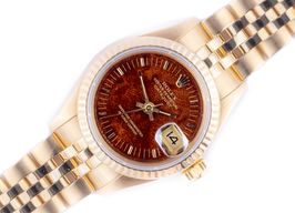 Rolex Lady-Datejust 69178 (1989) - Bruin wijzerplaat 26mm Geelgoud