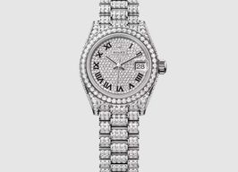 Rolex Lady-Datejust 279459RBR (2025) - Silver dial 28 mm White Gold case