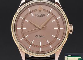 Rolex Cellini Time 50605RBR (2018) - Bruin wijzerplaat 39mm Roségoud