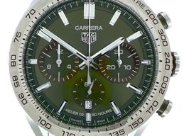 TAG Heuer Carrera CBN2A10.BA0643 (2024) - Green dial 44 mm Steel case