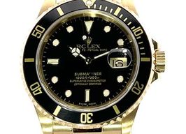 Rolex Submariner Date 16618 (2002) - Blue dial 40 mm Yellow Gold case