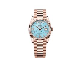 Rolex Day-Date 36 128235 (2025) - Blue dial 36 mm Rose Gold case