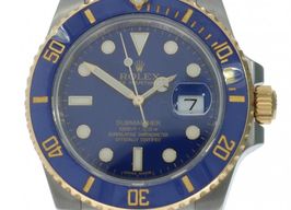 Rolex Submariner Date 116613LB (2013) - Blauw wijzerplaat 40mm Goud/Staal