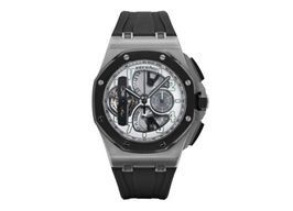 Audemars Piguet Royal Oak Offshore Tourbillon Chronograph 26387IO.OO.D002CA.01 (Unknown (random serial)) - Transparent dial 44 mm Titanium case
