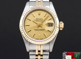 Rolex Lady-Datejust 79173 (2000) - Champagne dial 26 mm Gold/Steel case