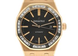 Audemars Piguet Royal Oak Selfwinding 15400OR.OO.D002CR.01 (2014) - Zwart wijzerplaat 41mm Roségoud