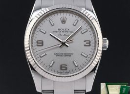 Rolex Air-King 114234 (2008) - Zilver wijzerplaat 34mm Staal