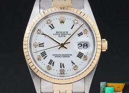 Rolex Oyster Perpetual Date 15223 (1991) - 34mm Goud/Staal