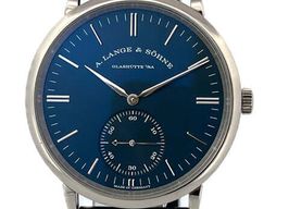 A. Lange & Söhne Saxonia 380.028 (2022) - Blue dial 39 mm White Gold case