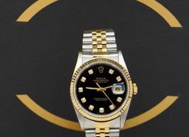 Rolex Datejust 36 16233 (1995) - Black dial 36 mm Gold/Steel case