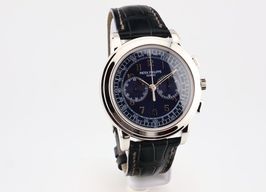 Patek Philippe Chronograph 5070P-001 (2008) - Blauw wijzerplaat 42mm Platina