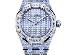 Audemars Piguet Royal Oak Selfwinding 15554BC.TF.1274BC.01 (2025) - Blue dial 37 mm White Gold case