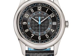 Patek Philippe Calatrava 6007G-011 (2023) - Black dial 40 mm White Gold case