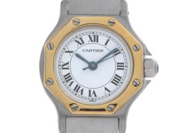 Cartier Santos 187903 (1985) - White dial 25 mm Steel case