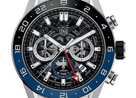 TAG Heuer Carrera CBG2A1Z.BA0658 (2024) - Transparant wijzerplaat 45mm Staal