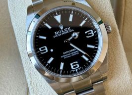 Rolex Explorer 214270 (2018) - Black dial 39 mm Steel case