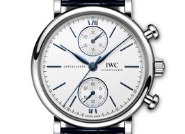 IWC Portofino Chronograph IW391407 (2024) - Zilver wijzerplaat 39mm Staal