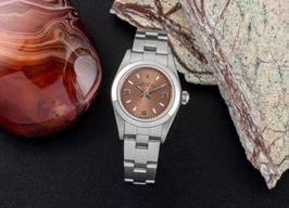 Rolex Oyster Perpetual 76080 (1999) - Roze wijzerplaat 24mm Staal