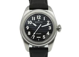 Zenith Pilot 03.4000.3620/21.I001 (2025) - Zwart wijzerplaat 40mm Staal