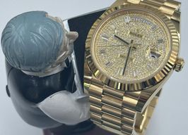 Rolex Day-Date 228238 (2025) - Silver dial 40 mm Yellow Gold case