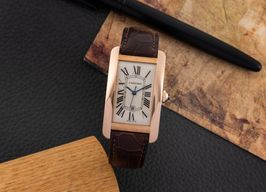 Cartier Tank Américaine W2609156 (2015) - Zilver wijzerplaat 45mm Roségoud