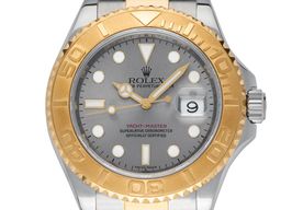 Rolex Yacht-Master 40 16623 (2008) - Grijs wijzerplaat 40mm Goud/Staal