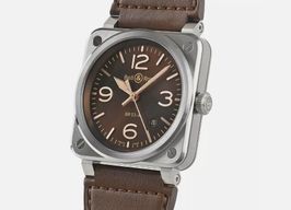 Bell & Ross BR 03 BR03A-GH-ST/SCA (2025) - Brown dial 42 mm Steel case
