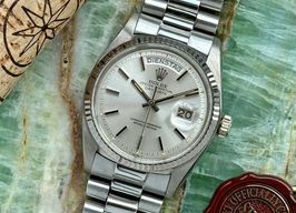 Rolex Day-Date 1803 (1975) - Silver dial 36 mm White Gold case