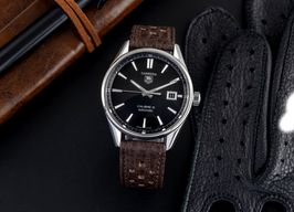 TAG Heuer Carrera Calibre 5 WAR211A (2024) - Black dial 39 mm Steel case