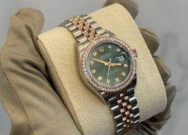 Rolex Lady-Datejust 279381RBR (2024) - Green dial 28 mm Steel case