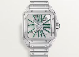 Cartier Santos WHSA0028 (2022) - Green dial 48 mm Steel case