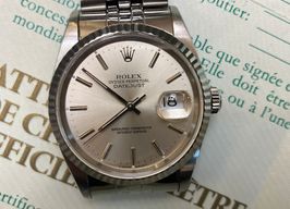 Rolex Datejust 36 16234 (1991) - Zilver wijzerplaat 36mm Staal