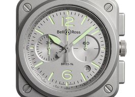 Bell & Ross BR 03-94 Chronographe BR0394-GR-ST/SCA (2025) - Grey dial 42 mm Steel case