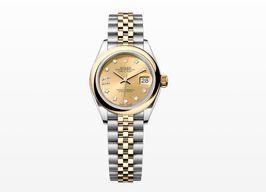 Rolex Lady-Datejust 279163 (2021) - Champagne wijzerplaat 28mm Goud/Staal