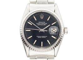 Rolex Datejust 1603 (Onbekend (willekeurig serienummer)) - Zwart wijzerplaat 36mm Staal