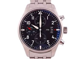 IWC Pilot Chronograph IW377704 (2012) - Black dial 43 mm Steel case