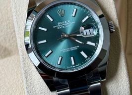 Rolex Datejust 41 126300 (2024) - Groen wijzerplaat 41mm Staal