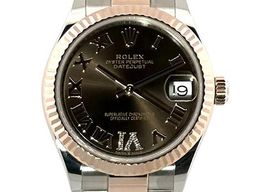 Rolex Datejust 31 278271 (2022) - Brown dial 31 mm Gold/Steel case