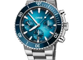 Oris Aquis Chronograph 01 771 7793 4155-07 8 23 01PEB (2026) - Blauw wijzerplaat 44mm Staal