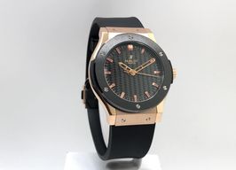 Hublot Classic Fusion 501.PM.1680.RX (Onbekend (willekeurig serienummer)) - Zwart wijzerplaat 45mm Roodgoud