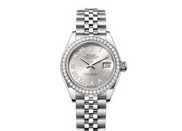 Rolex Lady-Datejust 279384RBR-0009 (2024) - Silver dial 28 mm Steel case