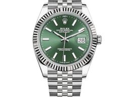 Rolex Datejust 41 126334 (2024) - Groen wijzerplaat 41mm Witgoud